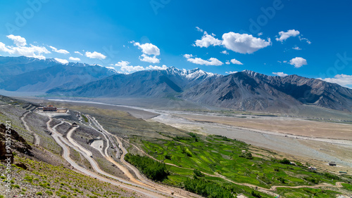 Karsha Monastery or Karsha Gompa is a Buddhist monastery in the Padum Valley of the Zanskar Valley region of Ladakh, India photo