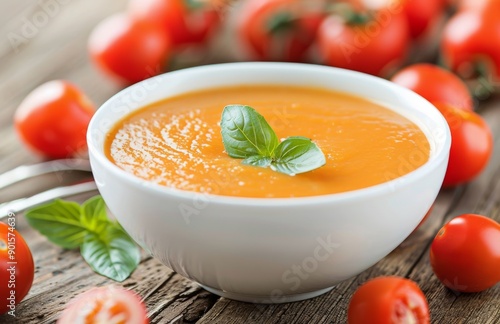Tomato Basil Soup With Fresh Tomatoes