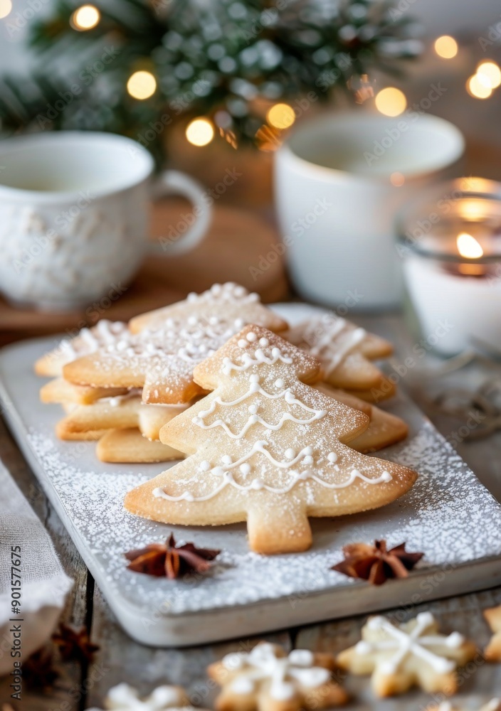 Christmas Tree and Snowflake Cookies Christmas Tree and Snowflake Cookies