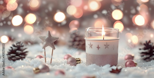 Candlelit Winter Scene