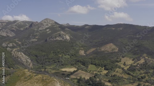 Aerial, Ruins Of Casteddu Etzu, Sardinia, Italy