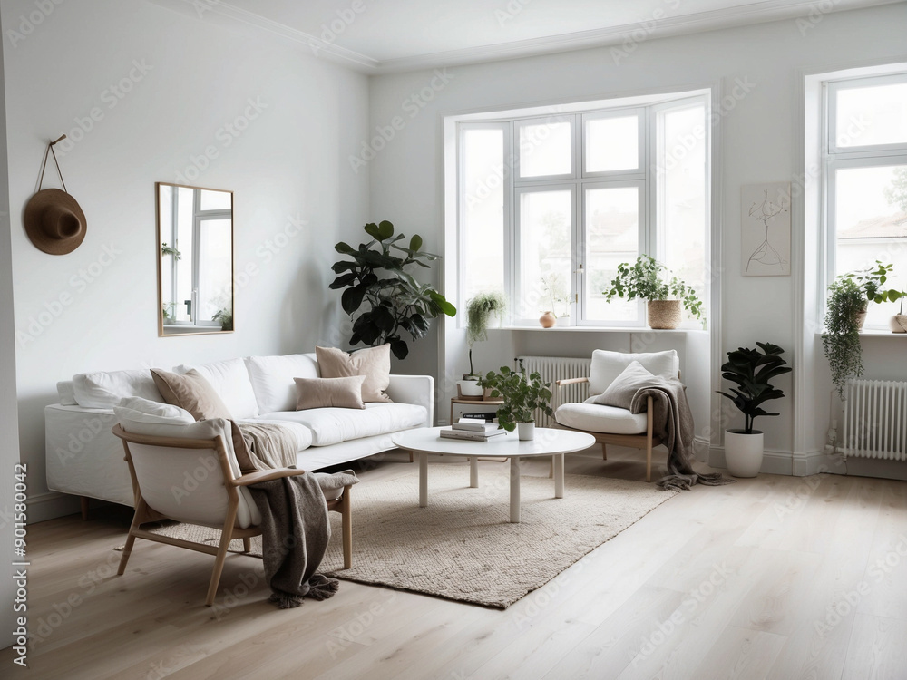 Embrace the natural elegance of a Japandi living room featuring wooden floors, a tatami mat, a low coffee table Embrace the natural elegance of a Japandi living room featuring wooden floors, a tatami mat, a low coffee table