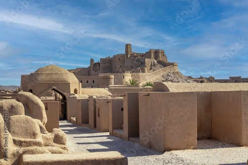 Bam Citadel or Arg-e Bam near city, Kerman, Iran photo