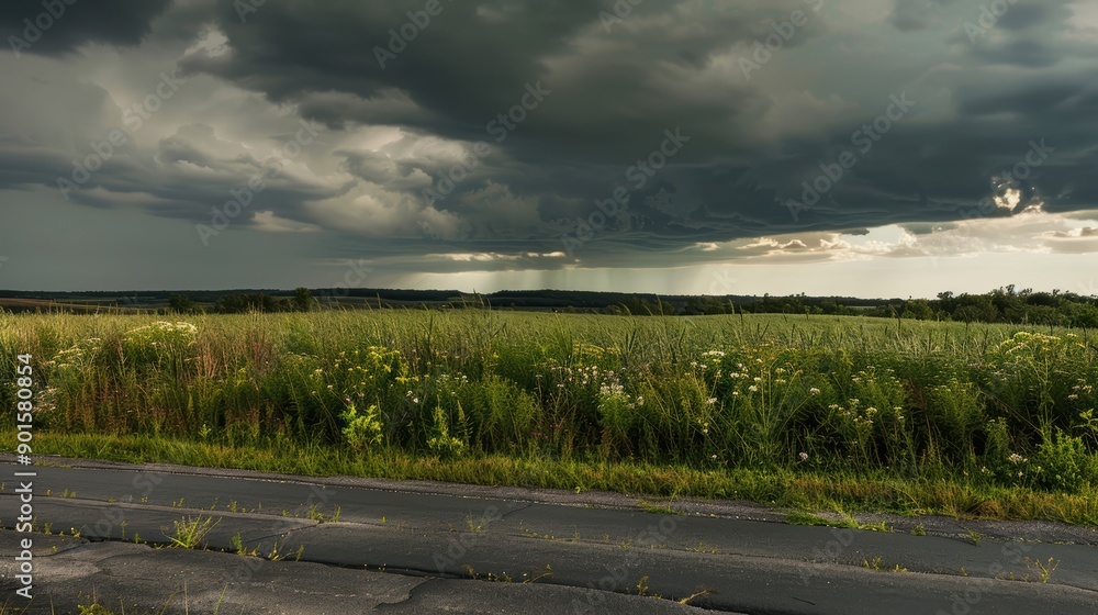 Fototapeta premium Dramatic storm sky