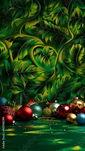 Vibrant stpatricks day wallpaper with captivating green tones for festive celebrations photo