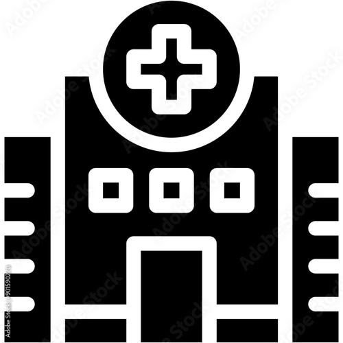 hospital, facility, clinic, medical, bulding Icon