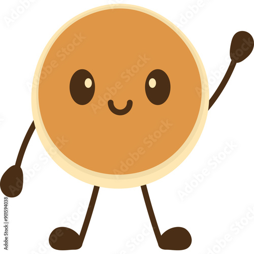 Pancake Character Illustration