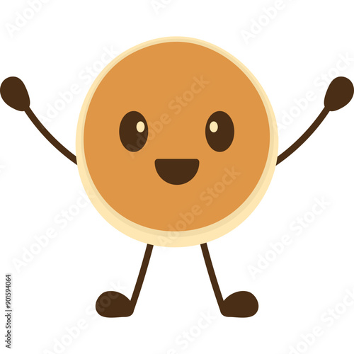 Pancake Character Illustration