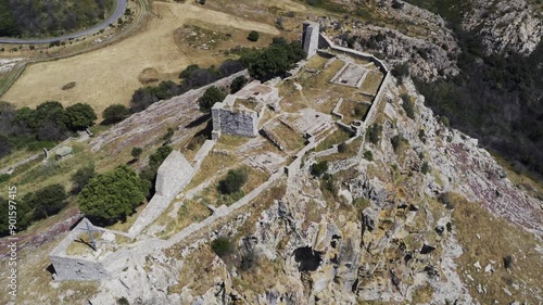 Aerial, Ruins Of Casteddu Etzu, Sardinia, Italy photo