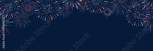 Fireworks set. Vector firework sign isolated with stars and sparks. Firework exlposions in the sky.