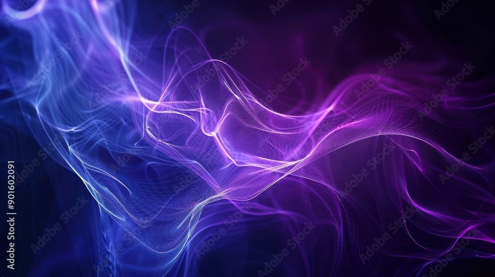 Abstract background with glowing blue and purple lines. Abstract background with glowing blue and purple lines.