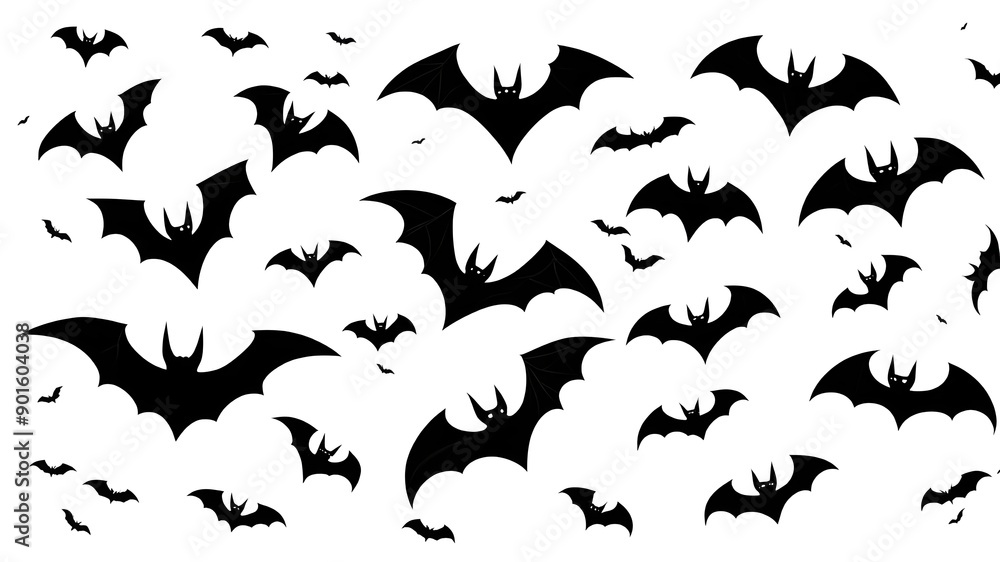 flying flock of bats flying flock of bats