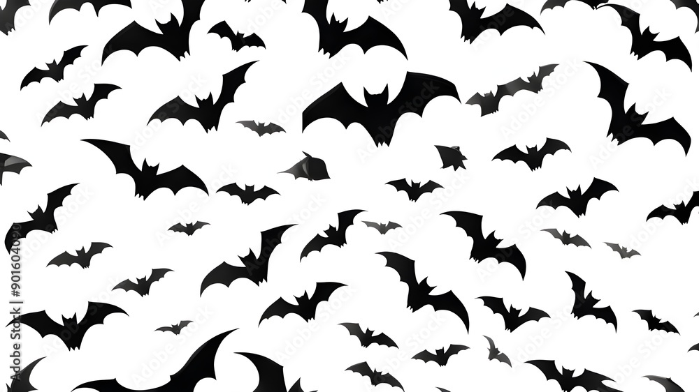 flying flock of bats flying flock of bats