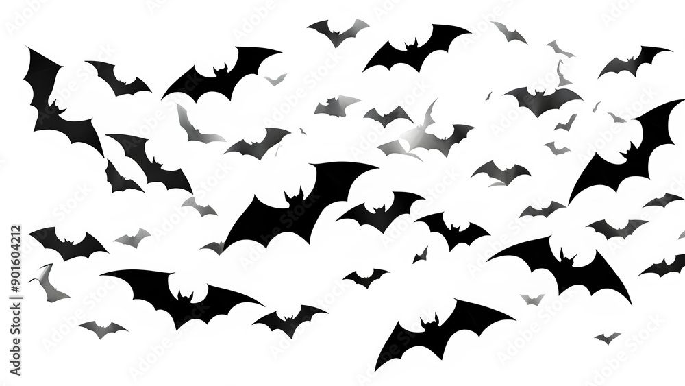 flying flock of bats flying flock of bats