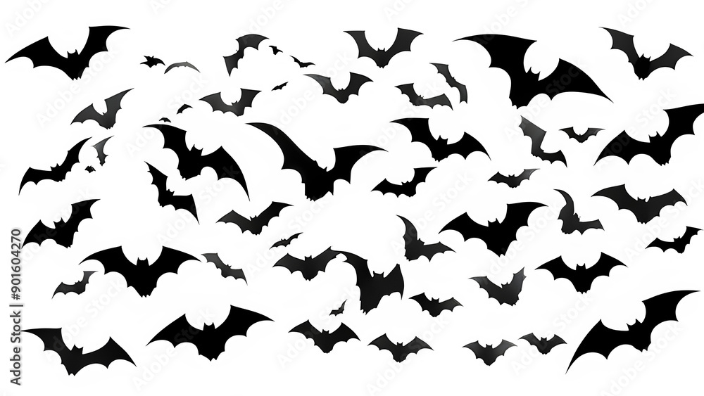 flying flock of bats flying flock of bats