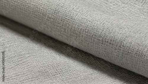 light grey textured linen fabric background