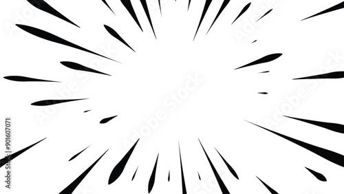 Pop art comic background vector. Abstract design with black line shape. Illustration design for cartoon, animation, website, social media.