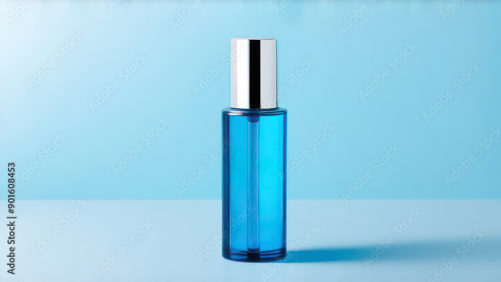 oval Cosmetic bottle on the light background oval Cosmetic bottle on the light background