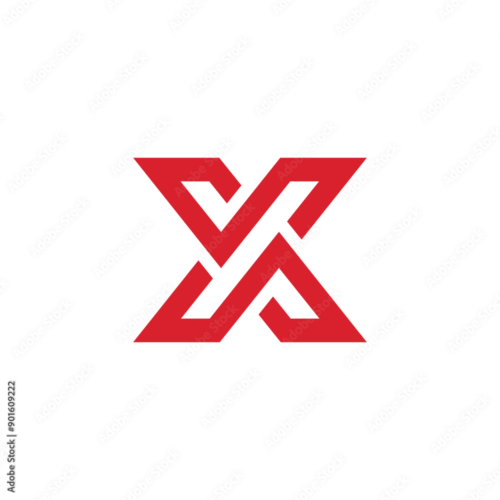 Abstract Geometric Initial Letter X Logo design vector template Abstract Geometric Initial Letter X Logo design vector template