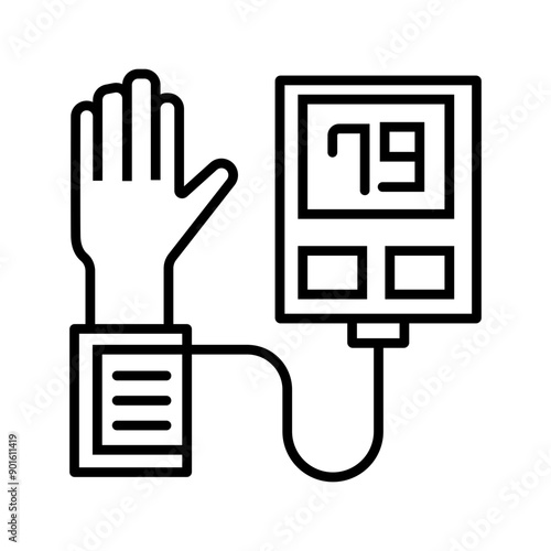 Cardiology line icon set. Heart, ECG, stent, aorta, pacemake, myocardial infarction, sphygmomanometer, holter monitor, rhythm, medications, diagnosis, scalpel, surgery vector illustration. Editable
