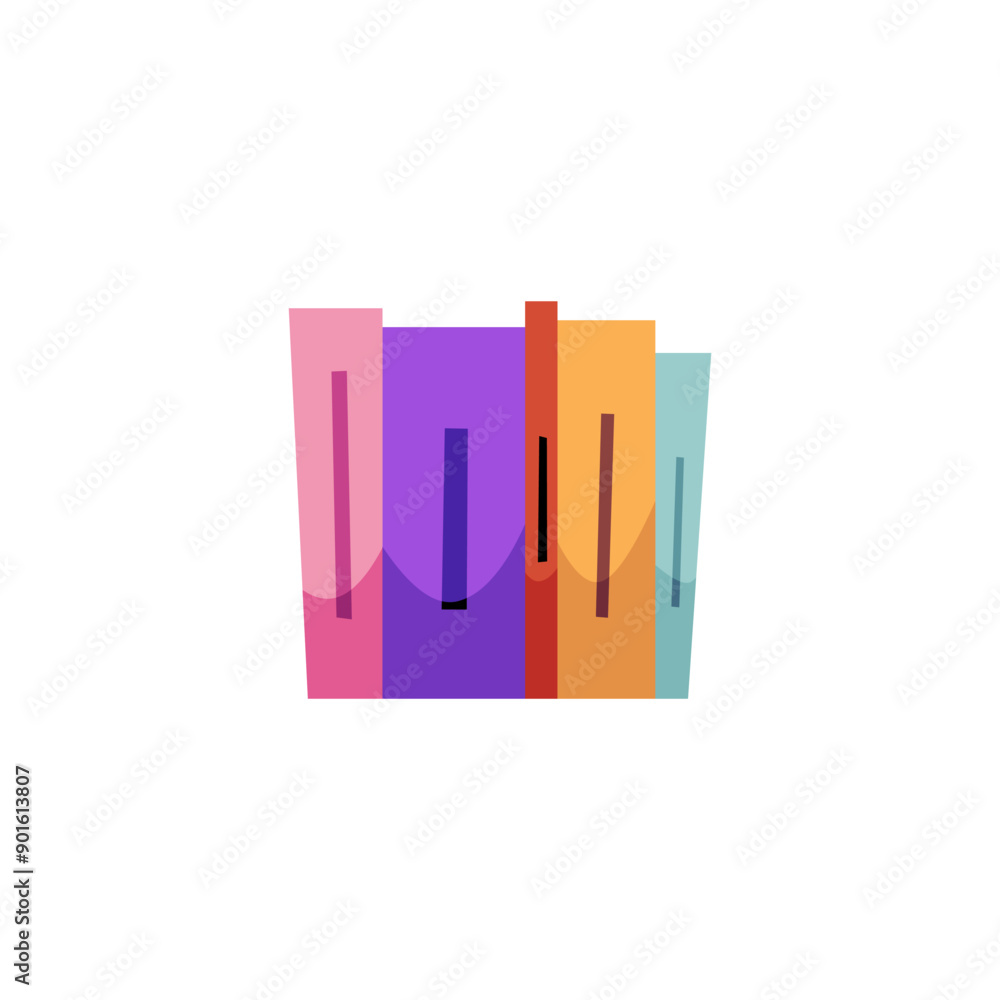 Vector illustration of a set of folders designed for office use, with stacks for documentation. Vector illustration of a set of folders designed for office use, with stacks for documentation.