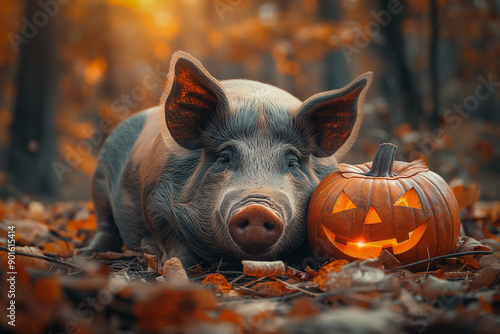 Halloween pig
