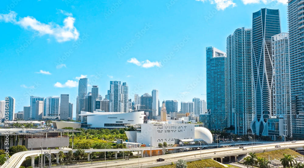 Naklejka premium Downtown Miami