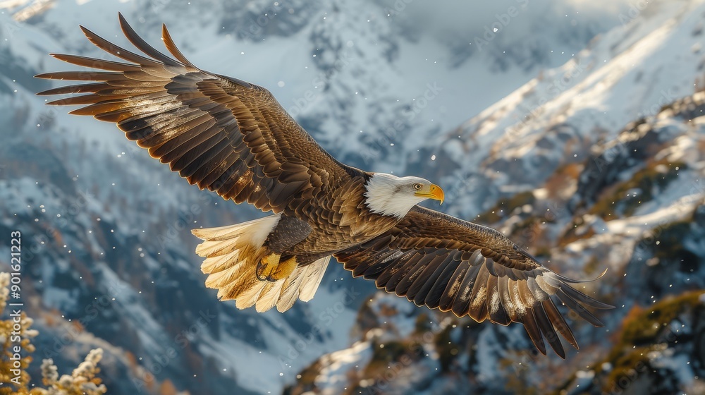 Fototapeta premium eagle in flight