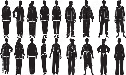 Marine Soldier Minimalist Black Silhouette Vector Collection