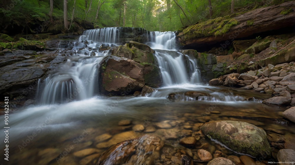 Fototapeta premium waterfall in the forest