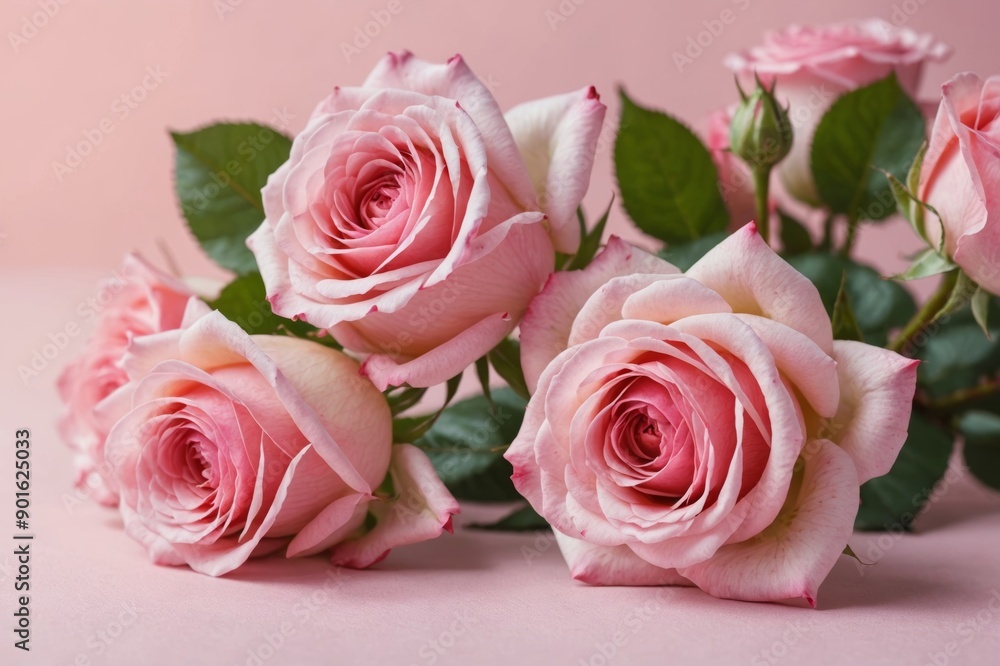 Pink Rose flowers with blurred sofe pastel color background for love wedding and valentines day. Pink Rose flowers with blurred sofe pastel color background for love wedding and valentines day.