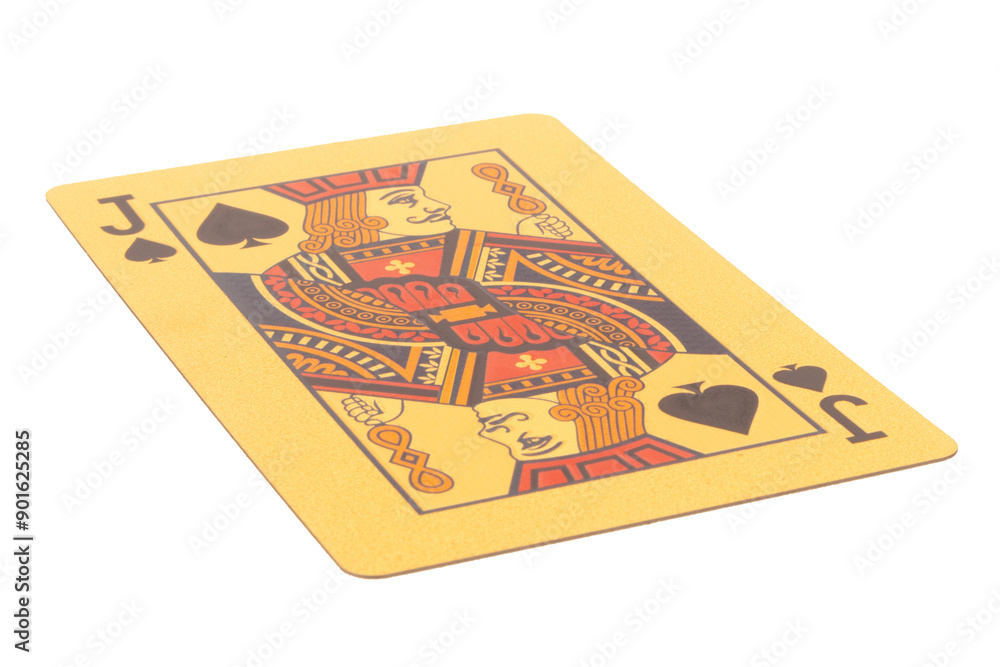 Gambling Card jack isolated on white background Gambling Card jack isolated on white background