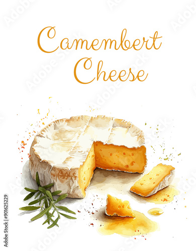 National Cheddar Day, simple square food poster or banner vector illustration design