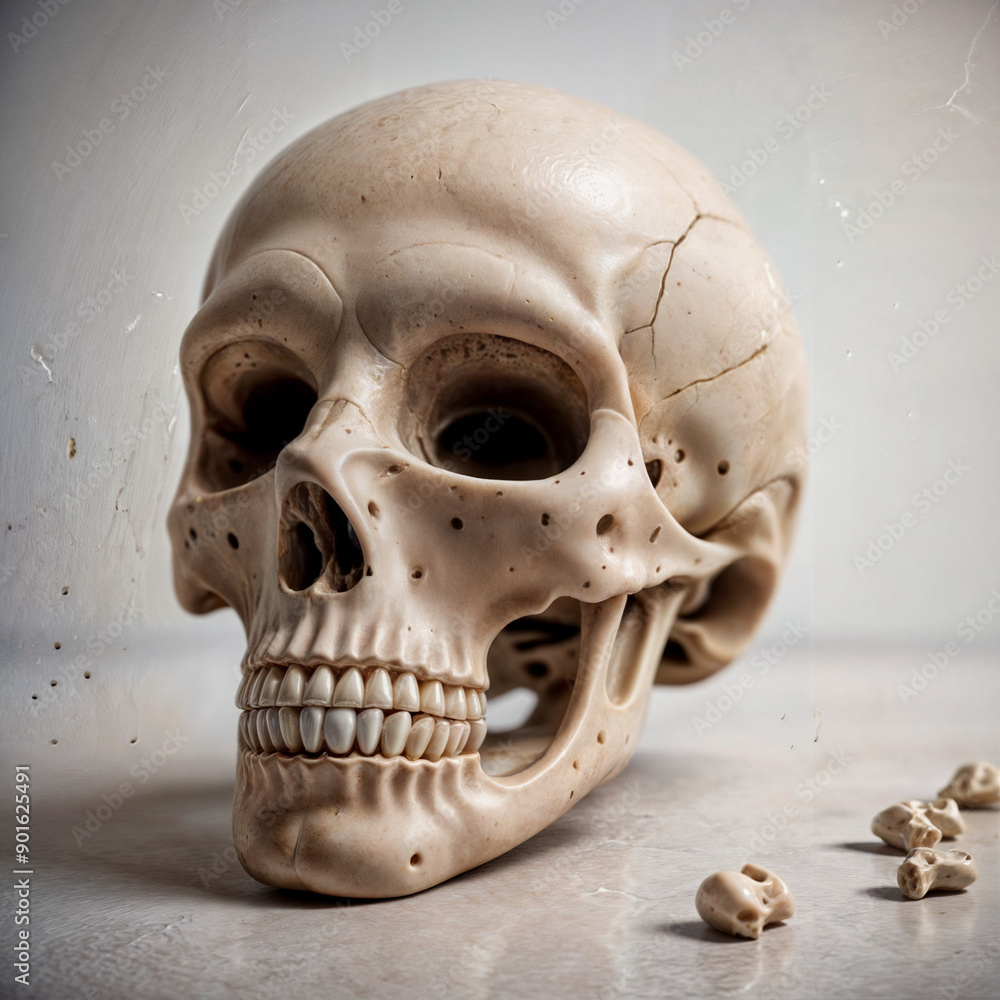 an artificial skull an artificial skull