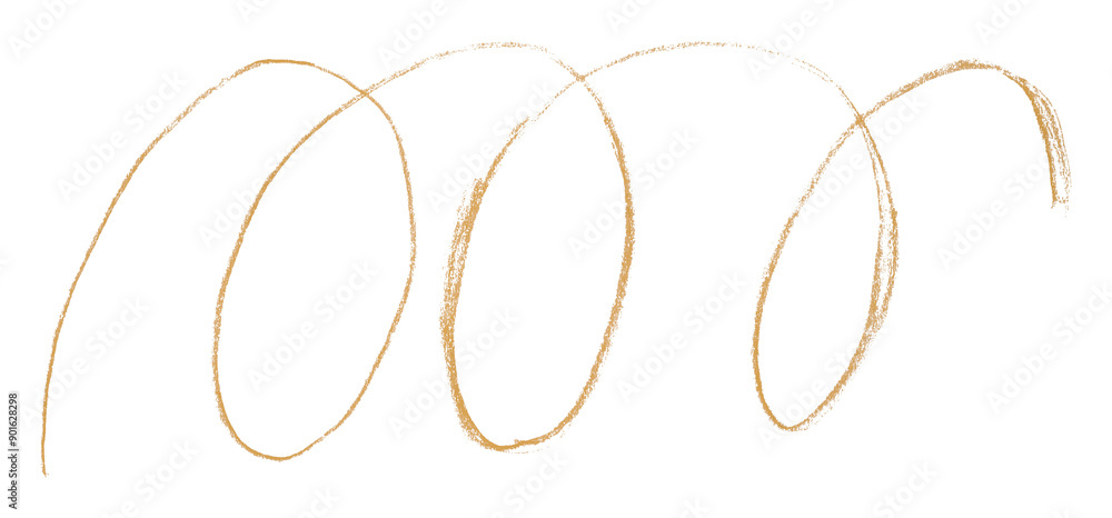 Orange pencil strokes in simple style, isolated on transparent background. Orange pencil strokes in simple style, isolated on transparent background.