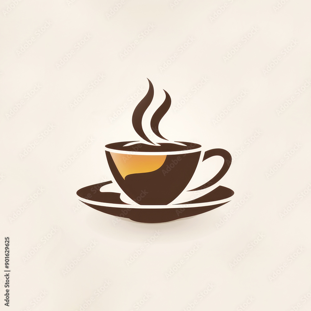 Logo design, a coffee logo, minimalist style in brown colors, the main object is a cup of coffee. Logo design, a coffee logo, minimalist style in brown colors, the main object is a cup of coffee.