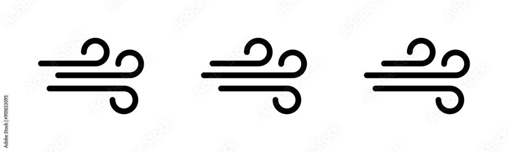 Wind icon set Wind icon set