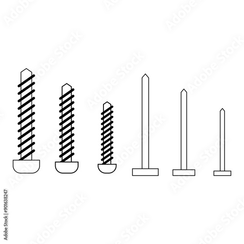 Stock vector illustration isolated icons building tools repair, construction buildings, drill, hammer, screwdriver, saw, file, putty knife, ruler, helmet, roller, brush, tool box, kit flat styleEps 10 photo