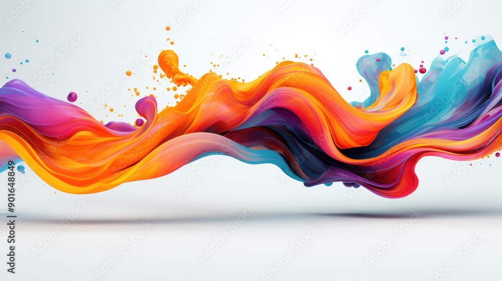 Fluid dynamics with colorful motion trails Fluid dynamics with colorful motion trails