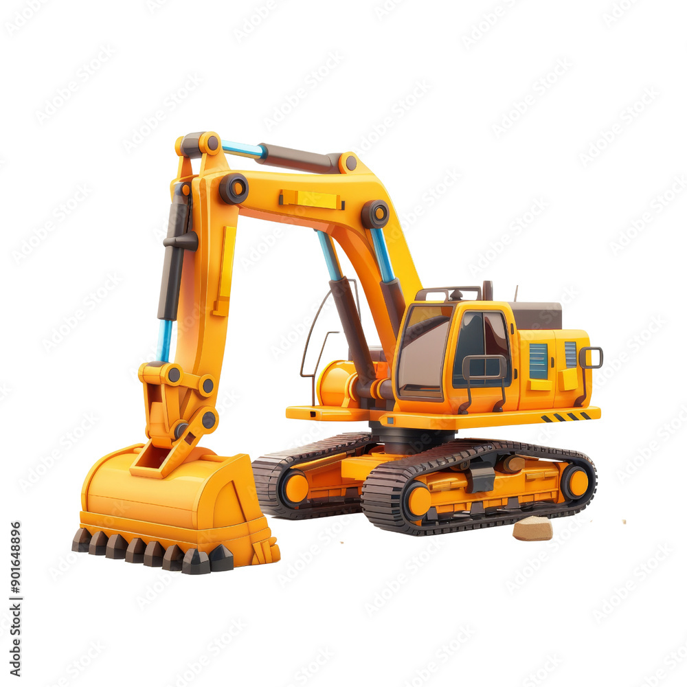 excavator icon 3d excavator icon 3d