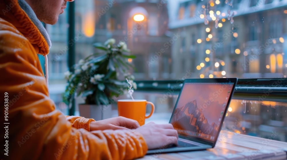 Freelancer taxes, man with laptop Freelancer taxes, man with laptop