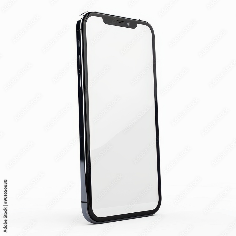Modern Smartphone with Blank Screen Modern Smartphone with Blank Screen