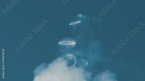 Etna Volcano Producing Smoke Rings, Sicily
