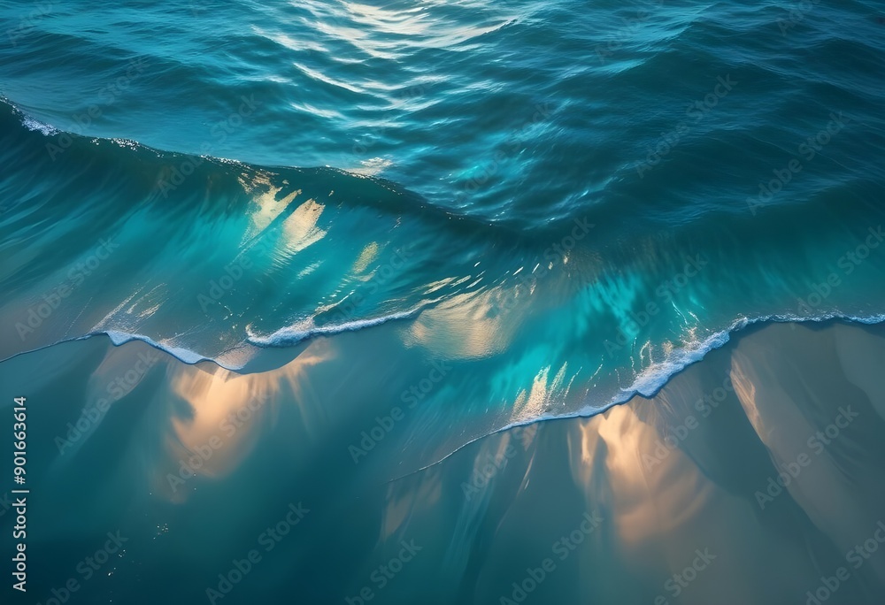 Fototapeta premium Water wave texture colorful texture gradient background
