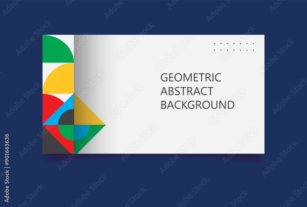 Geometric Abstract Backgrounds Design. Composition of simple geometric shapes on a blue background. Geometric Abstract Backgrounds Design. Composition of simple geometric shapes on a blue background.