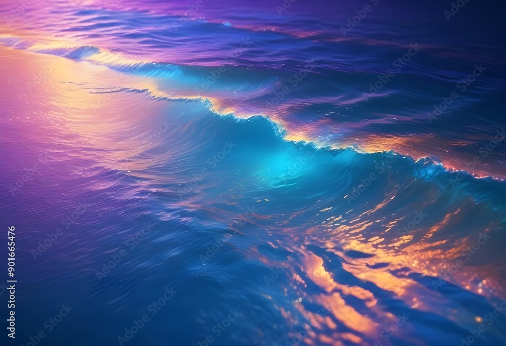 Obraz premium Water wave texture colorful texture gradient background