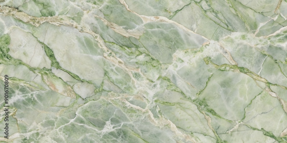 © Man888 - High-resolution seamless texture of light green, white, and gray marble with subtle veining and subtle gloss, ideal for interior or exterior design backgrounds and countertop views. © Man888 - High-resolution seamless texture of light green, white, and gray marble with subtle veining and subtle gloss, ideal for interior or exterior design backgrounds and countertop views.
