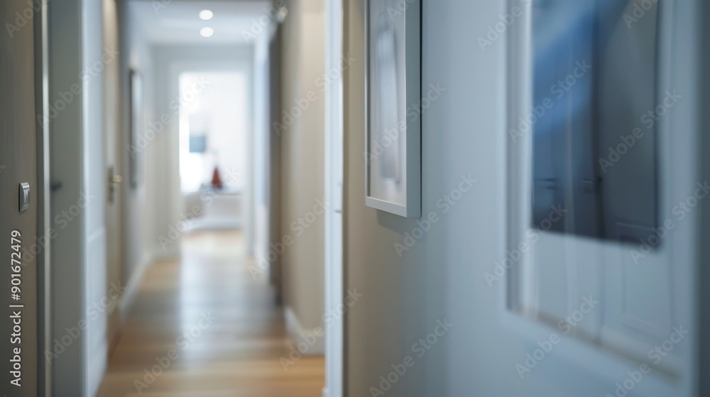 A modern hallway featuring stylish artwork, shot from a side angle, perfect for highlighting contemporary home decor and interior design.
A modern hallway featuring stylish artwork, shot from a side angle, perfect for highlighting contemporary home decor and interior design.