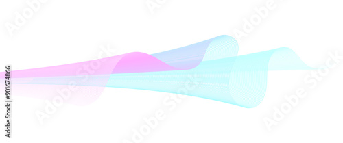 Futuristic Background with Bright Lines