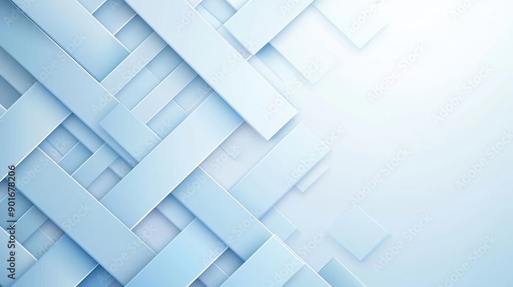 Fototapeta premium A blue background with white squares and a white border